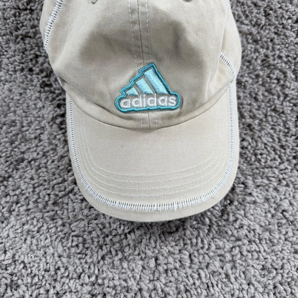 Adidas Beige One Size Fits All Baseball Cap snapback hat athletic athleisure gym